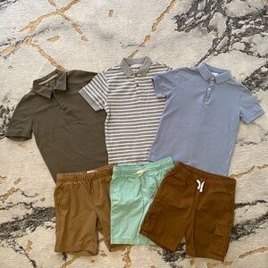 Boy Polo shirts and shorts